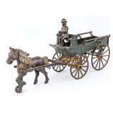 Kenton Cast Iron Horse Drawn Express Wagon