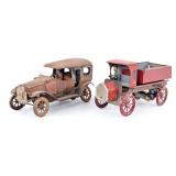 (2) German Tin Automobiles