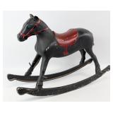 Vintage Cast Metal Rocking Horse