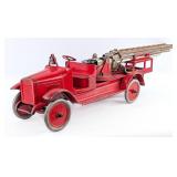 Original Buddy L Aerial Ladder Fire Truck
