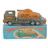 Japan Tin Friction Tank Carrier Truck with Net in