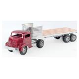 Custom Smith Miller GMC Truck with Flatbed Trailer