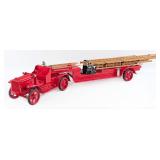 Kelmet White Aerial Ladder Fire Truck