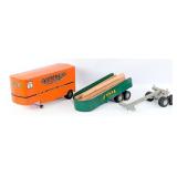 Tonka Allied Van Lines, Steel Carrier, and Log Car