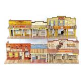 (2) Marx Tin Western Town Roy Rogers Buildings