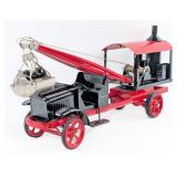 Restored Kelmet White Steam Shovel Truck