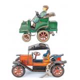 (2) Tin Old Timer Cars