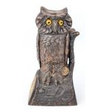 Cast Iron Owl Mechanical Bank