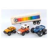 Stomper Swamp Patrol, Eagle, Jeep with Camper, and