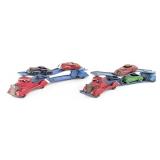 Marx Car Carrier Trucks with Cars