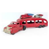 Marx Car Carrier Truck and Dump Trucks