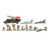 Japan Tin Mobile Missile Launcher Truck, Jets, and