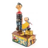 Marx Tin Windup Popeye & Olive Oyl Jiggers
