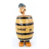 J Chein Tin Windup Popeye In Barrel Walker