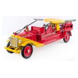 Restored Buddy L Ride-On Water Tower Fire Truck
