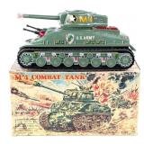 Taiyo Japan Tin Battery Op. M-4 Combat Tank with B