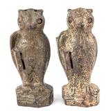 (2) Kilgore Blinky The Owl Coin Banks