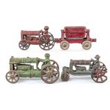 AC Williams Cast Iron Tractors and Cart