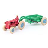 Arcade Allis-Chalmers Tractor with Bottom Dump Tra