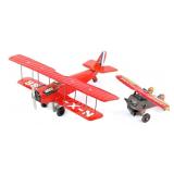 Japan Tin Friction Curtiss Jenny Trainer and Marx