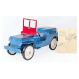 Original Structo USAF Ride On Jeep Truck w/ Assemb