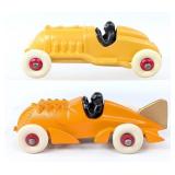 (2) Hubley Cast Iron Racer
