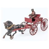 Hubley Horse Drawn Fire Chief Wagon