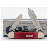 1989 Case XX Centennial Red Bone Canoe Knife R6213
