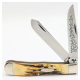 1977 Case XX Blue Scroll Stag Trapper 5254