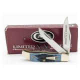 Ltd 2002 Case XX Mediterranean Blue Bone Pocket Hu