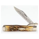 1977 Case XX Blue Scroll Stag Cheetah 5111 1/2