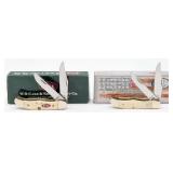 2007 & 20 Case XX Natural Bone Pocket Hunters 6216