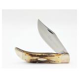 1976 Case XX Gray Letter Stag Large Folding Clasp