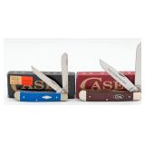 2023 & 25 Case XX Blue G-10 & Red Burlap Micarta M