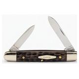 1920-40 Case Tested XX Green Bone Pen Knife Diamon