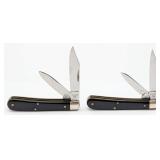 1940-64 Case XX Slick Black Tadpole Knives 2229 1/