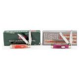 2005 & 13 Case XX Magenta & Salmon Bone Tiny Trapp