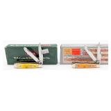 2004 & 17 Case XX Yellow & Peach Bone Tiny Trapper