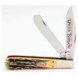 Ltd 1988 Case XX Collectors Club Stag Two Blade Gr