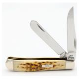 Ltd 2003 Case XX Amber Bone Mini Trapper 6207