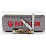 2005 Case XX Ruger Stag Tiny Trapper 52154 w/ Tin