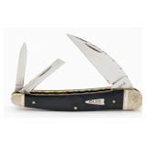 Custom 2021 Case XX File Worked Black Micarta Seah