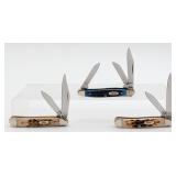 2002 & 13 Case XX Burnt & Blue Bone Peanuts & Smal