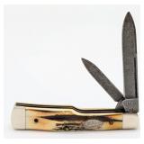 1989 Case XX Stag Damascus Small Gunstock 5215D