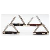 1974, 76, 81, & 97 Case XX Jigged Bone & Delrin Ei