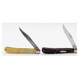 1979 & 98 Case XX Delrin & Synth Yellow Slimline T