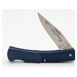 1989 Case XX Centennial Blue Plastic Lockback B140