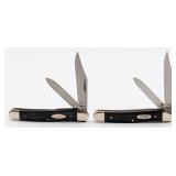 1982 & 07 Case XX Slick Black Medium Texas Jack Kn