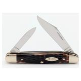 1975 Case XX Jigged Pretty Bone Half Whittler 6208