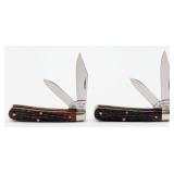 (2) 1965-69 Case XX Jigged Bone Tadpole 6229 1/2